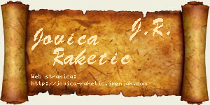 Jovica Raketić vizit kartica